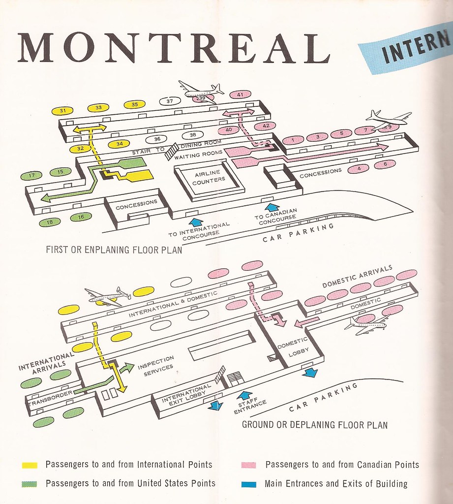 Montreal (Dorval) International Airport (YUL) terminal map… Flickr
