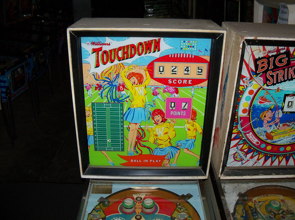Touchdown Backglass for the Touchdown pinball machine. (Wi… Flickr