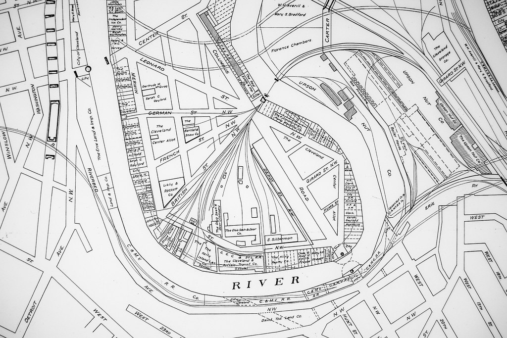 Irishtown Bend post1896 Map of Cleveland, Ohio, shortly… Flickr