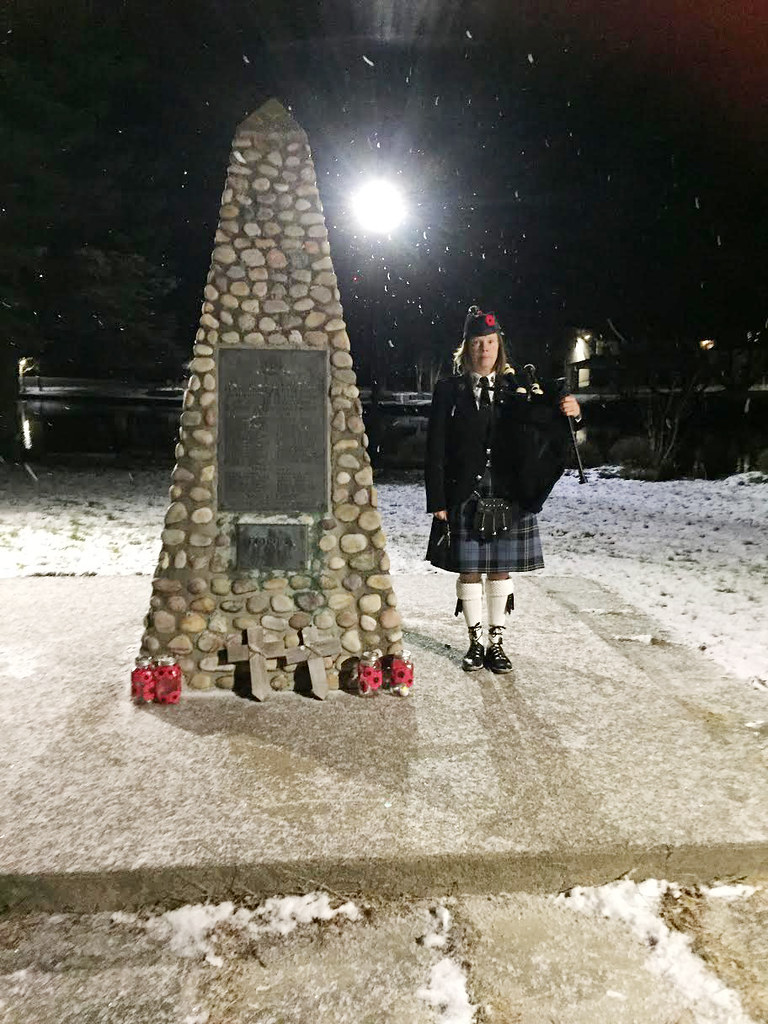 Mary MacKenzie, Algoma Mills cenotaph, Ontario 01 Battle's Over Flickr