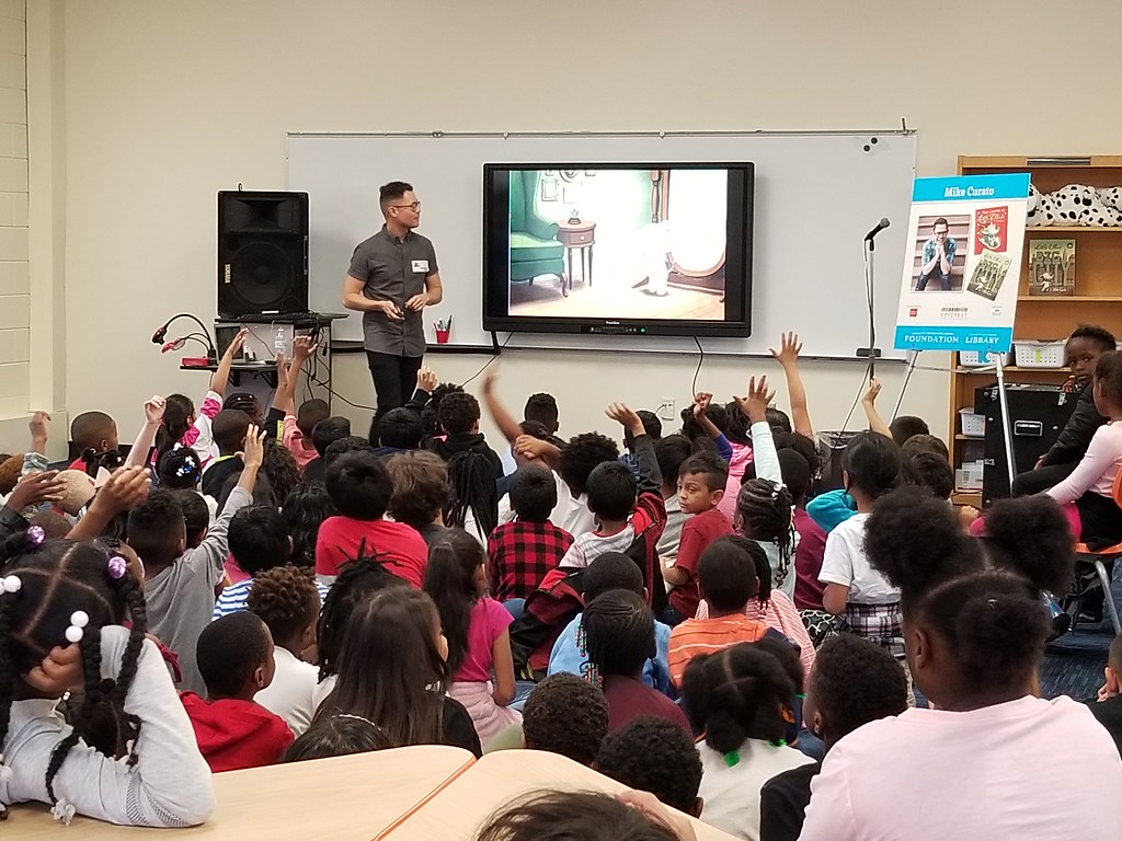 Mike Curato at Governor's Village STEM Academy