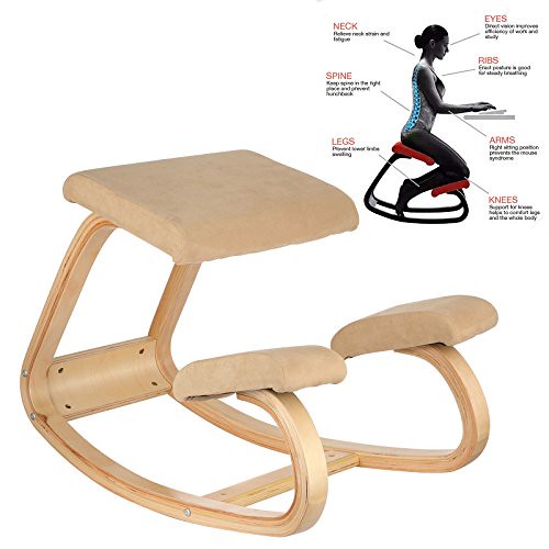 VEVOR Ergonomic Kneeling Chair Beech wood Ergonomic Kneeli… Flickr