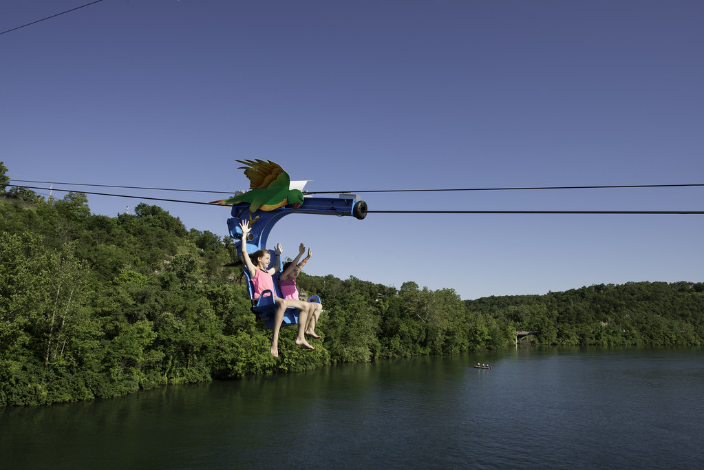 Parakeet Pete's Waterfront Zipline at Branson Landing Branson