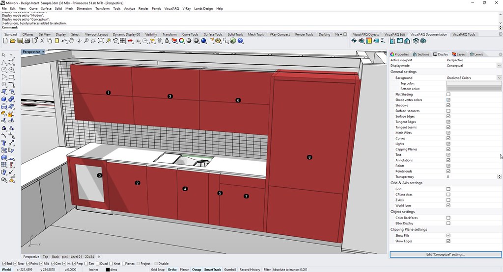Kitchen design VisualARQ