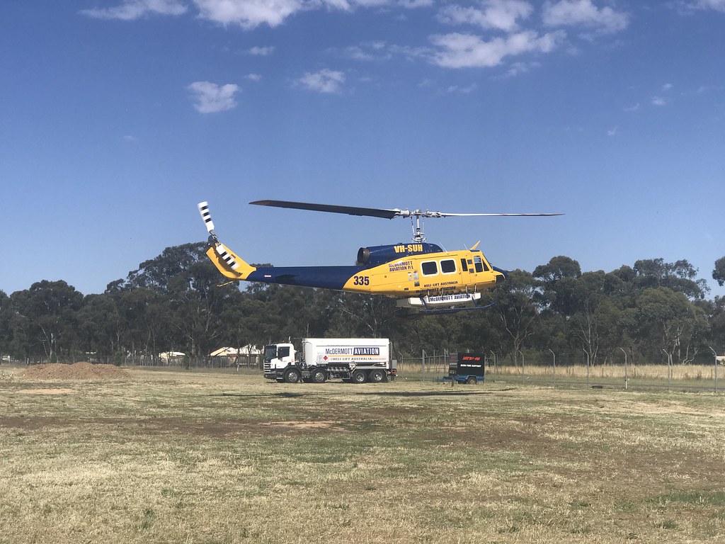 Helitak landing Department of Environment, Land, Water & Planning