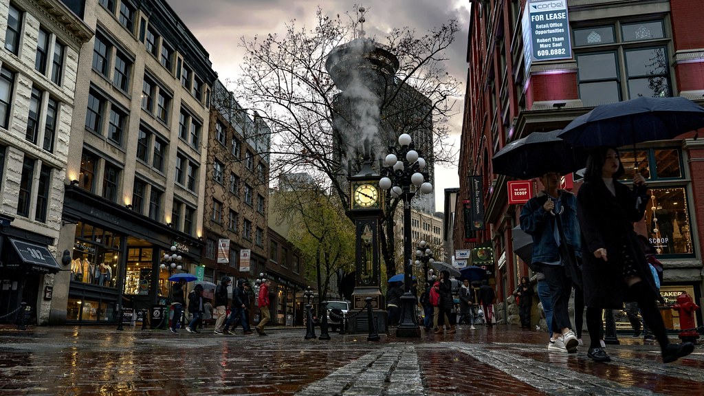 Gastown Rain Rainy afternoon in Vancouver's Gastown. Jerry Meaden