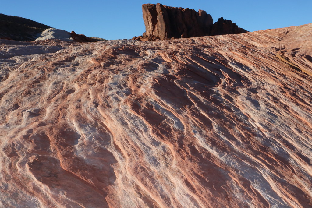Valley of Fire Closeup of the rock surface at Fire Wave Tr… ray