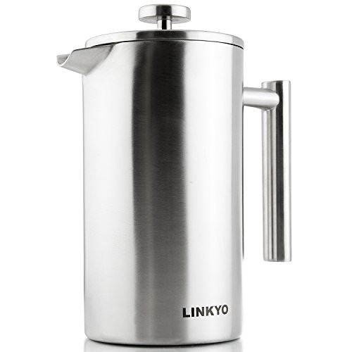 LINKYO French Press Coffee Maker (Brushed Finish) 50 oz, 1… Flickr