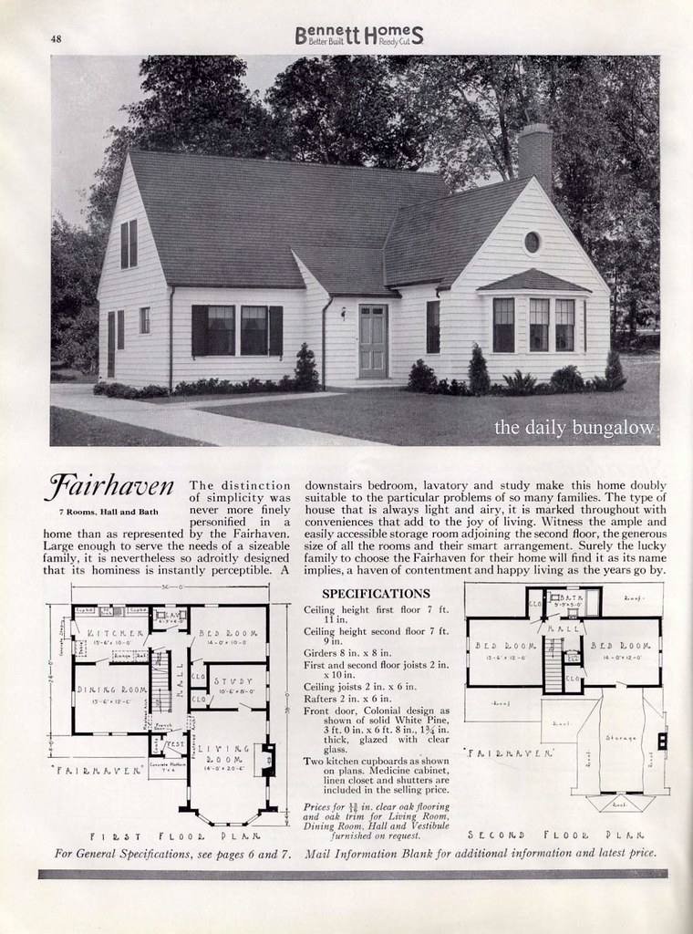 Kit Homes1937 The Fairhaven Daily Bungalow Flickr
