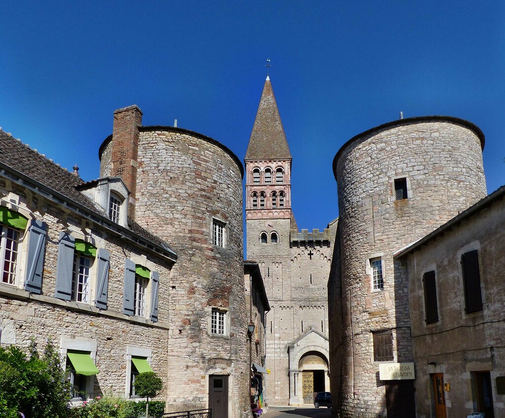 Tournus St. Philibert St. Philibert, guarded by two gate… Flickr