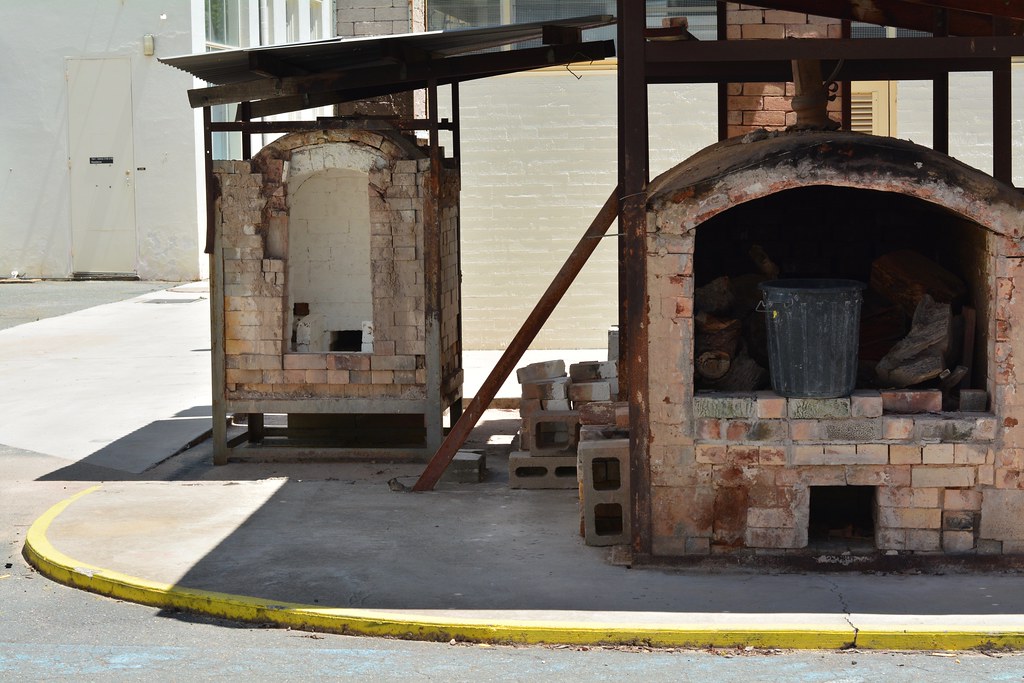 Canberra Kilns outside the ceramics department. Modernism Flickr