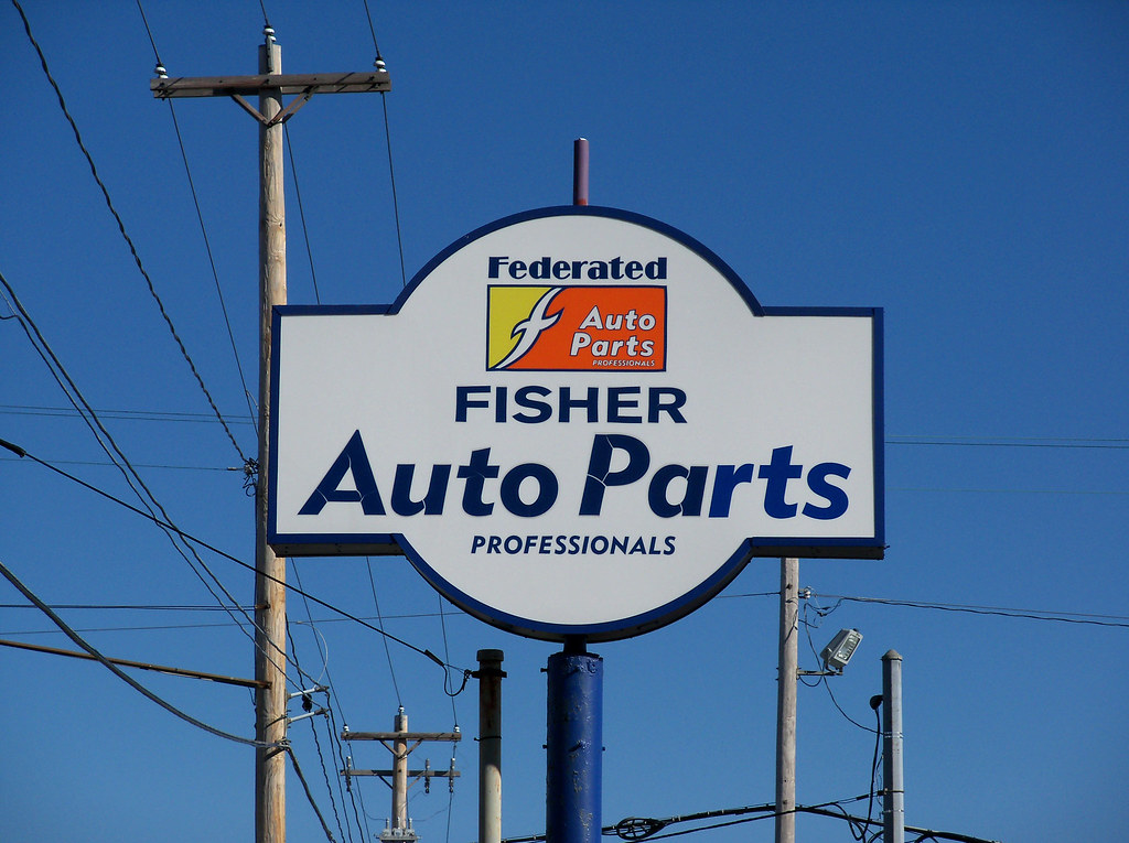 OH Uniontown Fisher Auto Parts Former Dairy Mart sign fo… Flickr