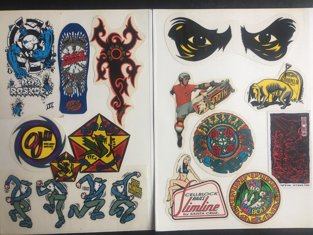 Vintage Old School Skateboard Stickers jeskobra Flickr