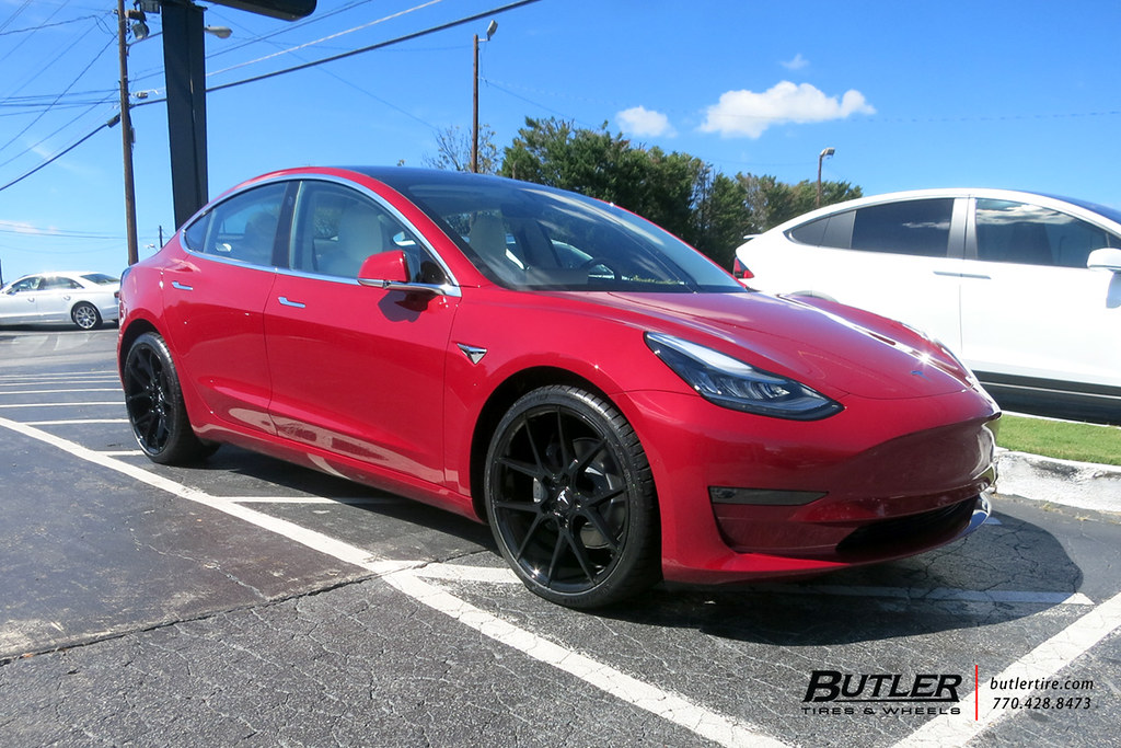 Tesla Model 3 with 20in Savini BM14 Wheels and Michelin Pi… Flickr