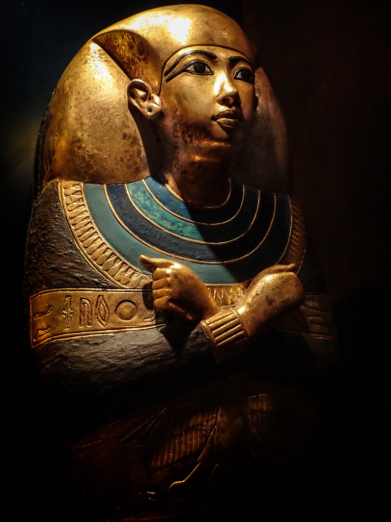 The outer of four coffins containing King Tut's keepsakes 18th dynasty