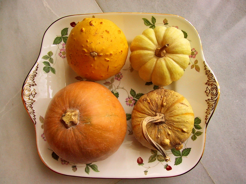 Calabazas españolas English china plate, a beautiful prese… Flickr