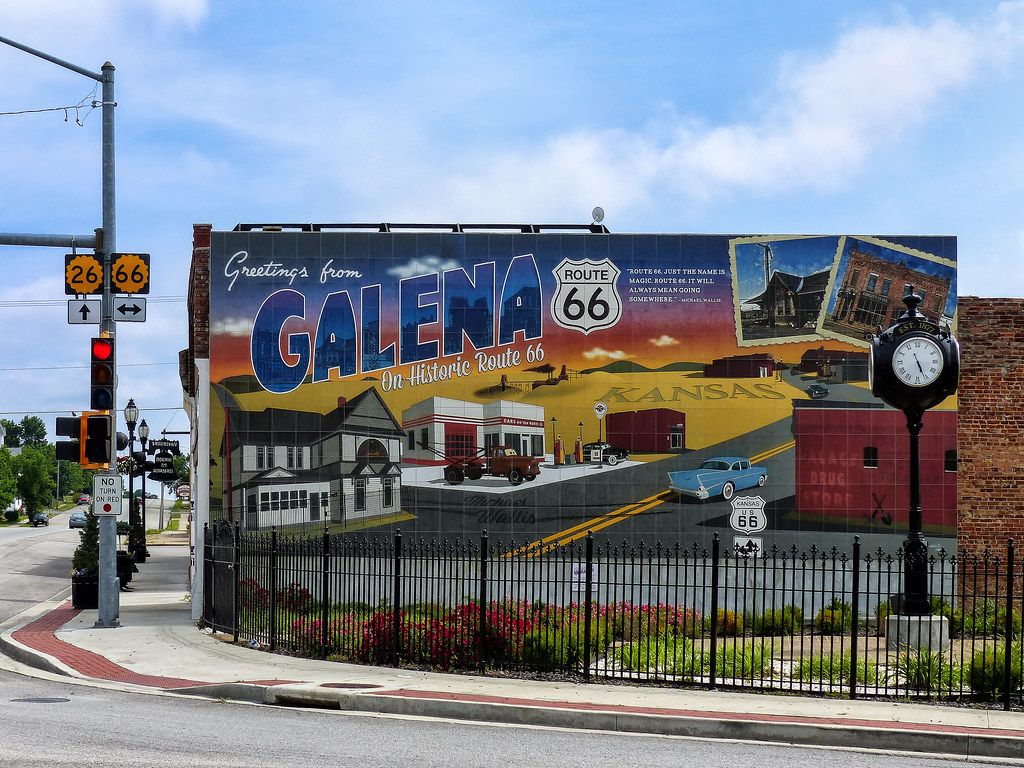 Route 66 Mural In Galena, Kansas On Route 66 in Galena, Ka… Flickr