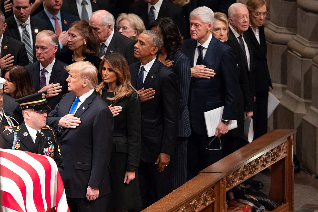 The Funeral of President H.W. Bush President Donald… Flickr