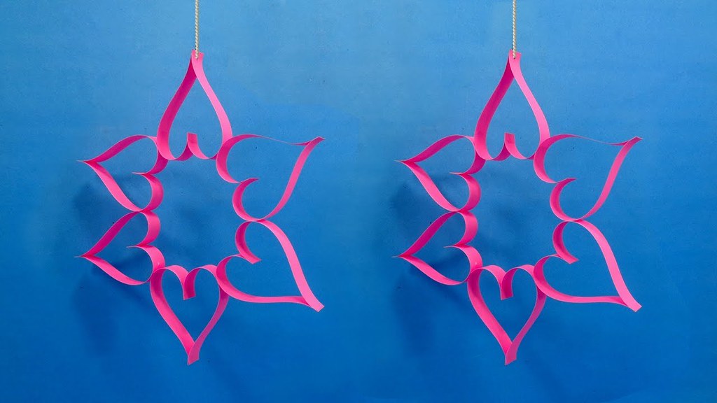 How To Make Easy Paper Hanging Heart for Valentine's Day D… Flickr