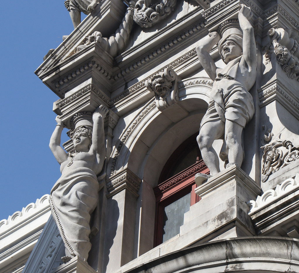 Philadelphia City Hall Statues Philadelphia City Hall is t… Flickr