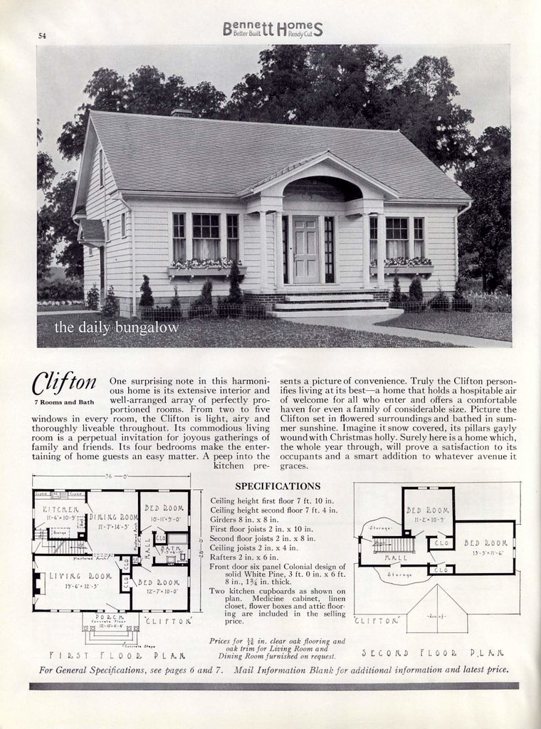 Kit Homes1937 The Clifton Daily Bungalow Flickr