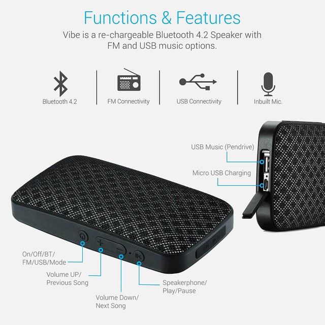 VIBE Portable Bluetooth Speaker with FM Flickr