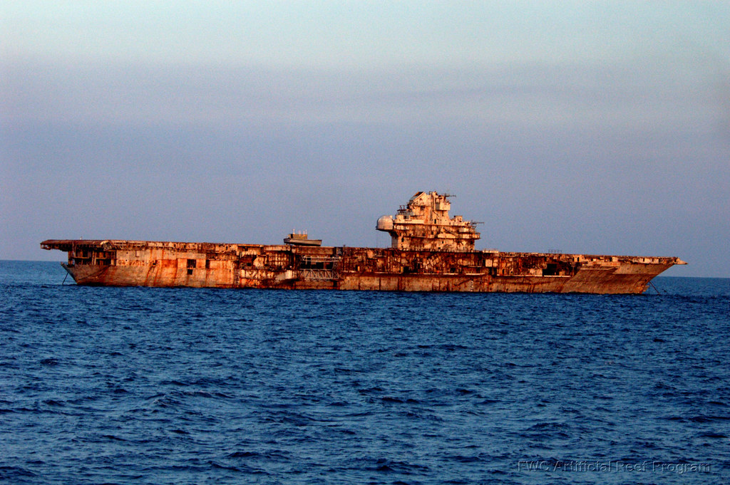 USS Oriskany artificial reef FWC photo by Keith Mille Flickr