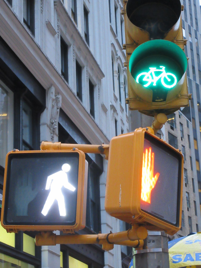 Bicycle Traffic Lights on Broadway and 57th St NYC 7617 Flickr