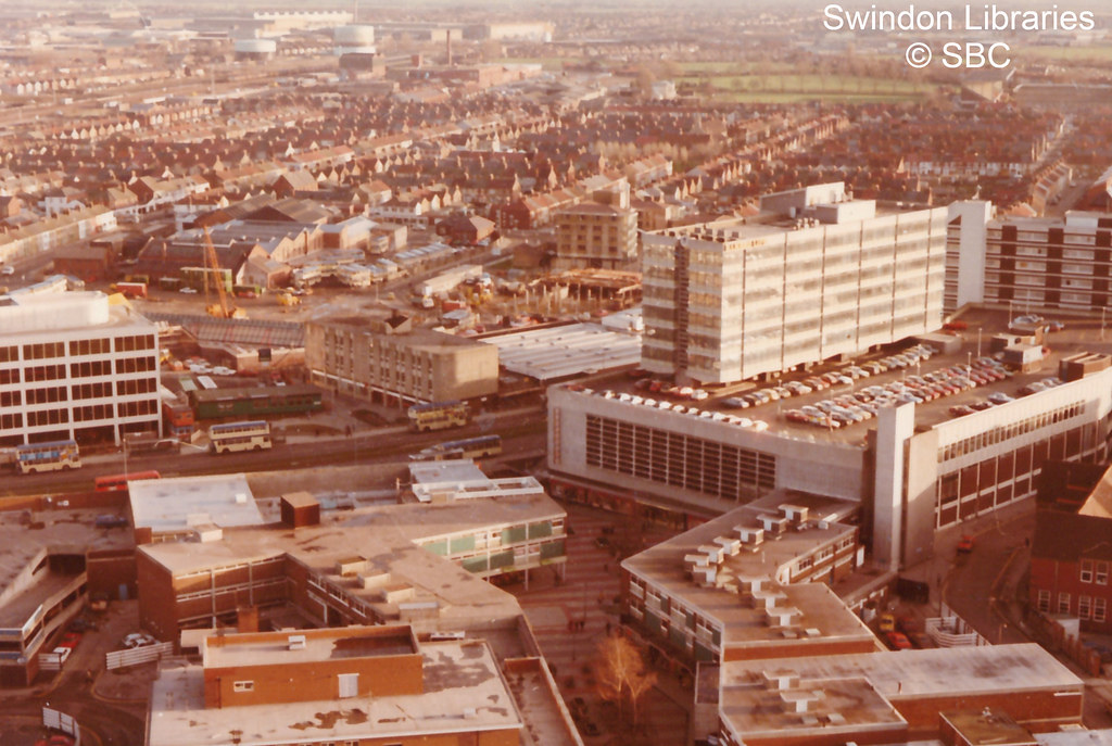 1980s? Swindon town centre Source scan of a print. Image… Flickr