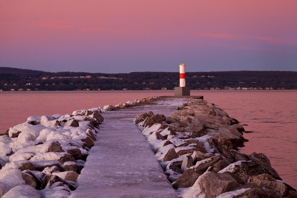 petoskey breakwall Petoskey Little Traverse Bay Lake Michi