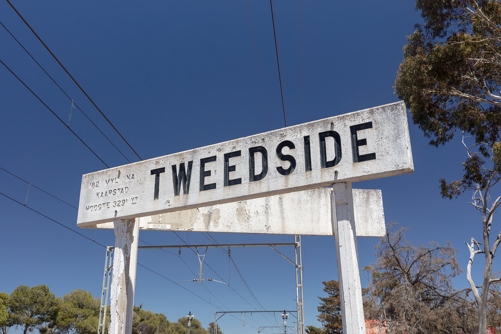 railroad station tweedside, on the N1 between touwsriver and