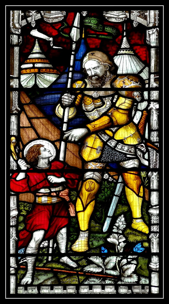 St Mary Redcliffe Bristol Stained glass detail of David an… Flickr