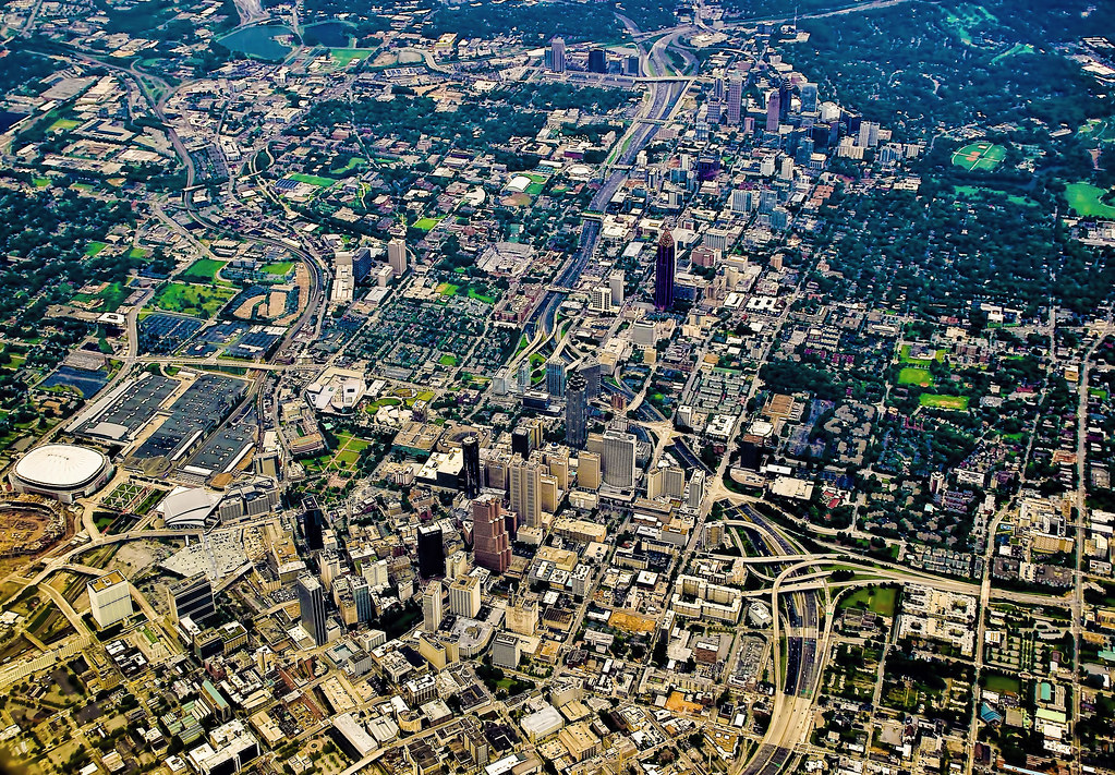 Aerial view of Atlanta, Downtown, Midtown and Up??? Flickr