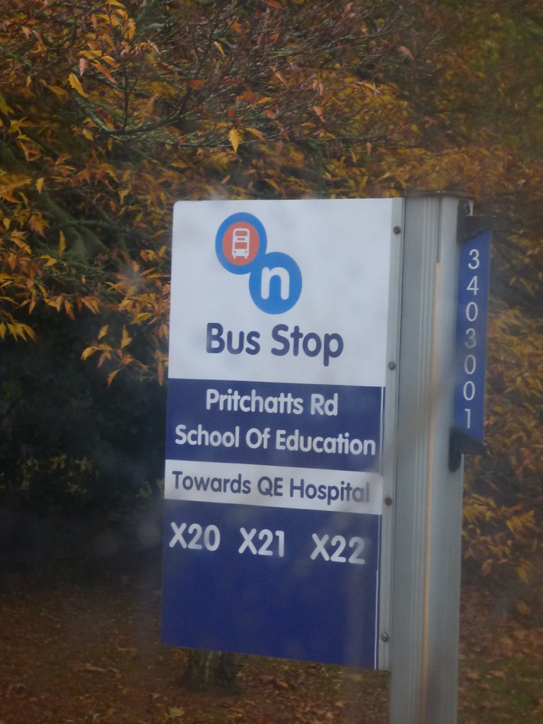 University of Birmingham Pritchatts Road, Edgbaston bus stop