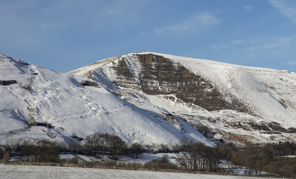 Mam Tor from Castleton Peak District in the Snow Flickr
