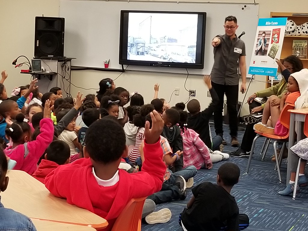 Mike Curato at Governor's Village STEM Academy