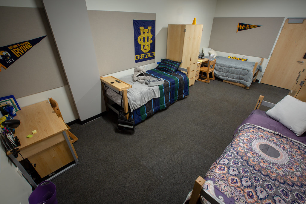 Middle Earth Towers Room Interior View from corner UC Irvine