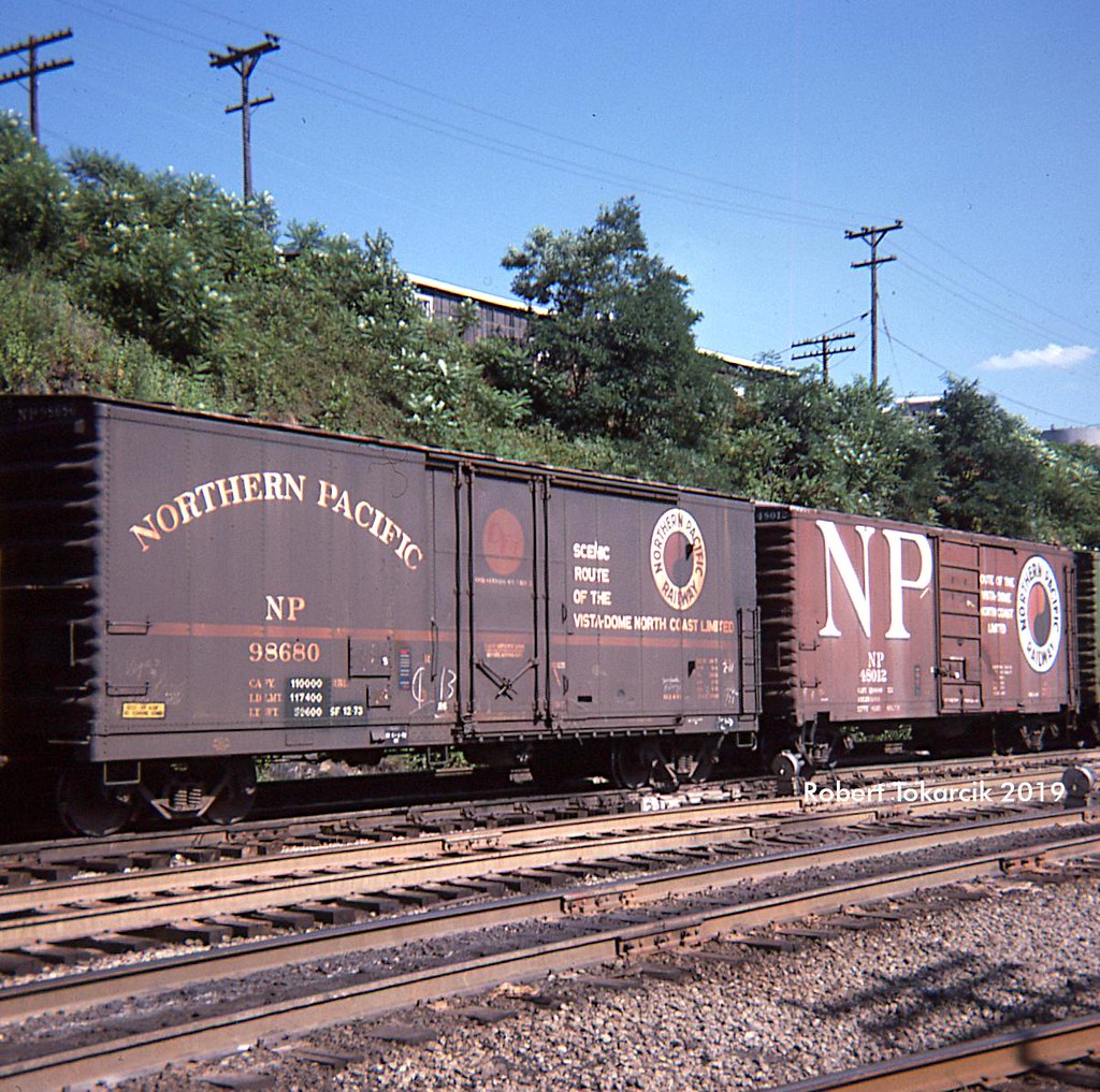Variations July 1974. Different types of boxcars and diffe… Flickr