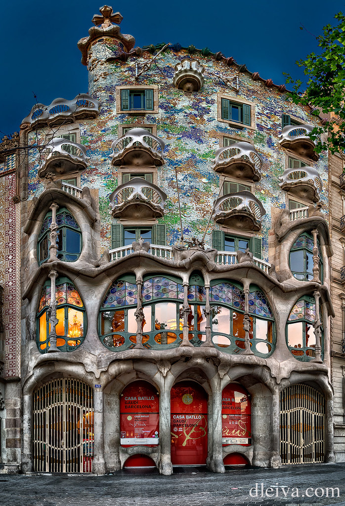 Casa Batllo en Barcelona (Antoni Gaudi) domingo leiva