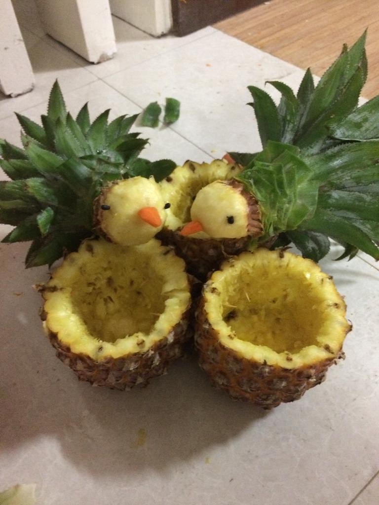 pineapple birds by Rimu Bhabi (photo by Amma) gayer holud … Flickr