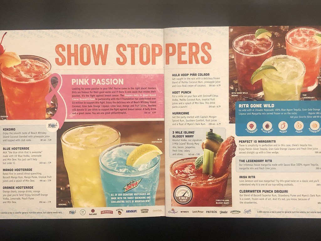 Hooters Prices 2 Hooters menu prices as of December 1, 201… Flickr