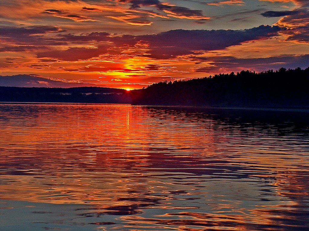 Ottawa River Sunset Taken near Chapeau, Quebec Frank van Hoof Flickr