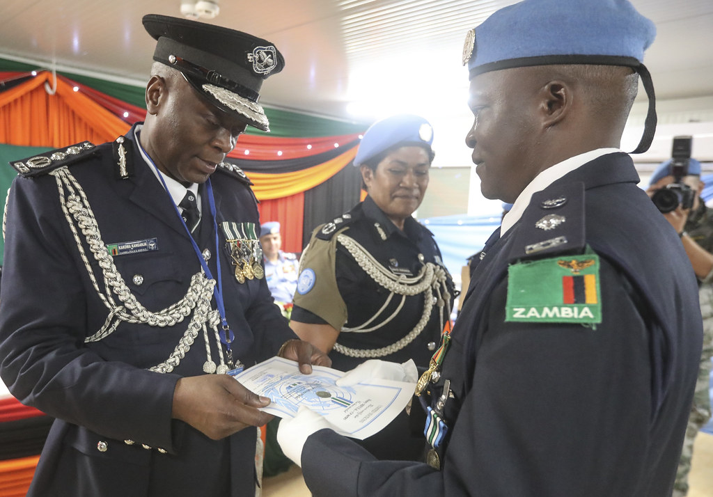 Zambian UNPOL receive medals Pride and joy for 10 police o… Flickr