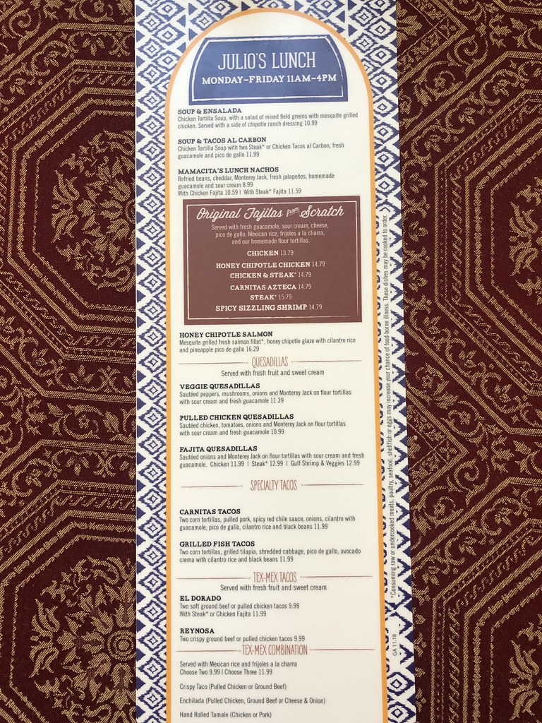 Uncle Julio's Prices 5 Uncle Julio's menu prices as of Dec… Flickr