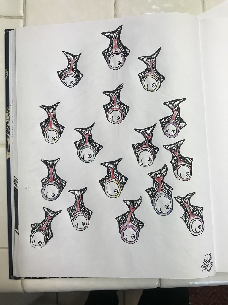 Bleed Through Art in Heidi Chester’s Moleskine. “School of… Flickr