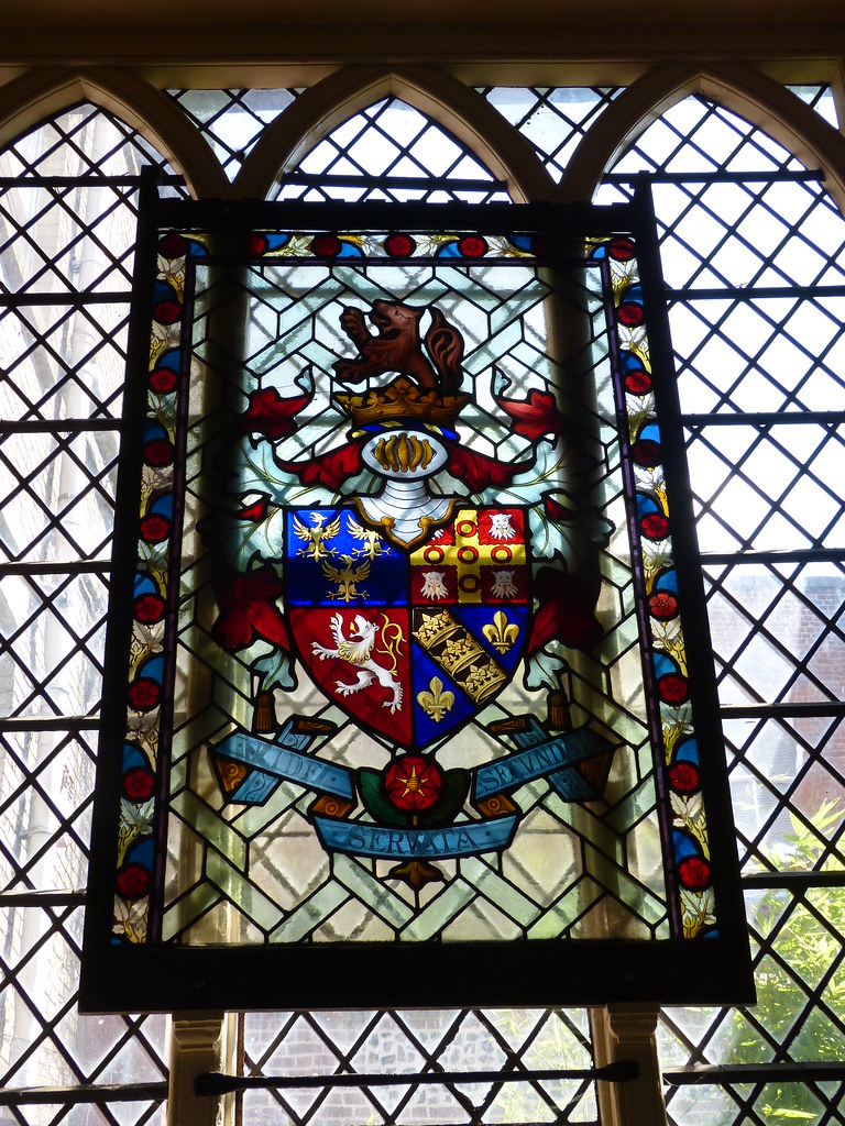 Heraldic glass. Eastbridge Hospital Heraldic stained glass… Flickr