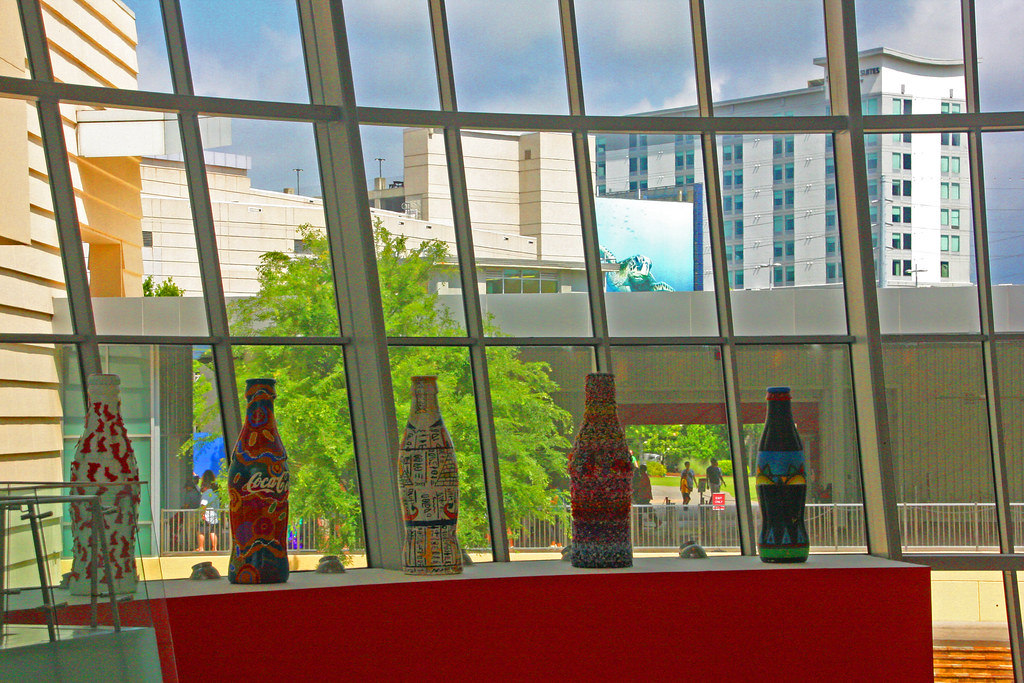 Inside the World of Coca Cola Museum, Looking Out, Atlanta