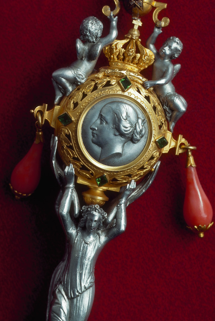 JA001147 The aluminum & gold baby rattle ordered by Napole… Flickr