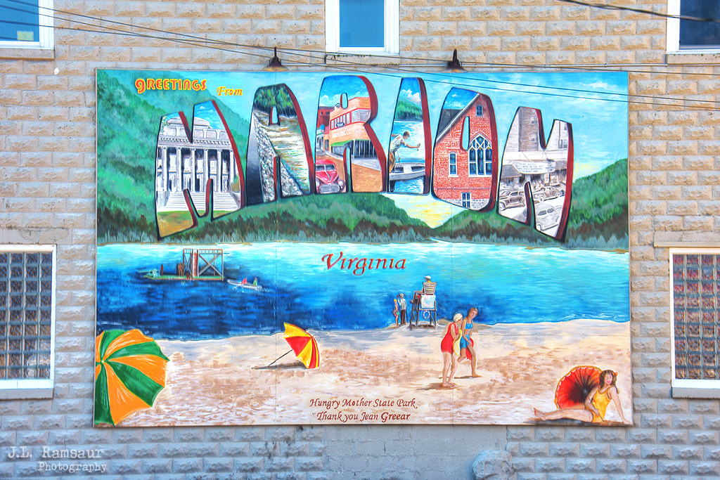 Greetings from Marion Virginia mural Marion, Virginia Flickr