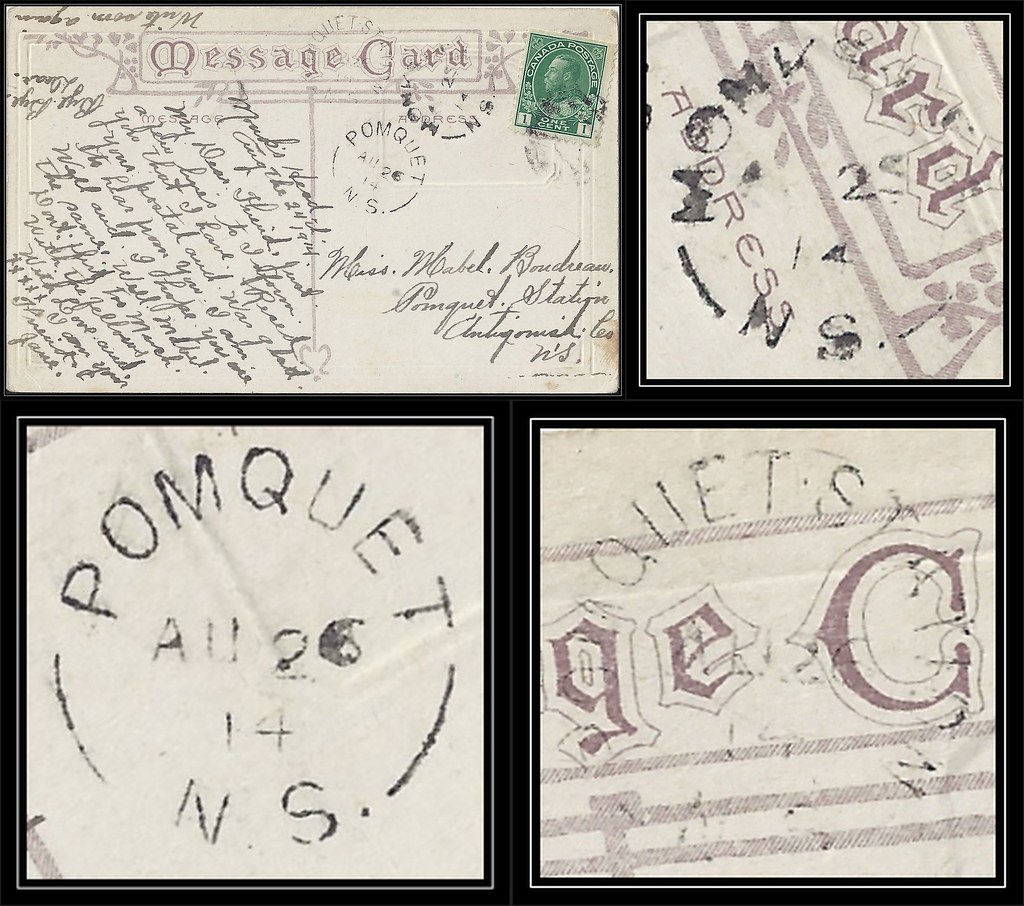 Nova Scotia Postal History 25 / 26 August 1914 MONKS H… Flickr